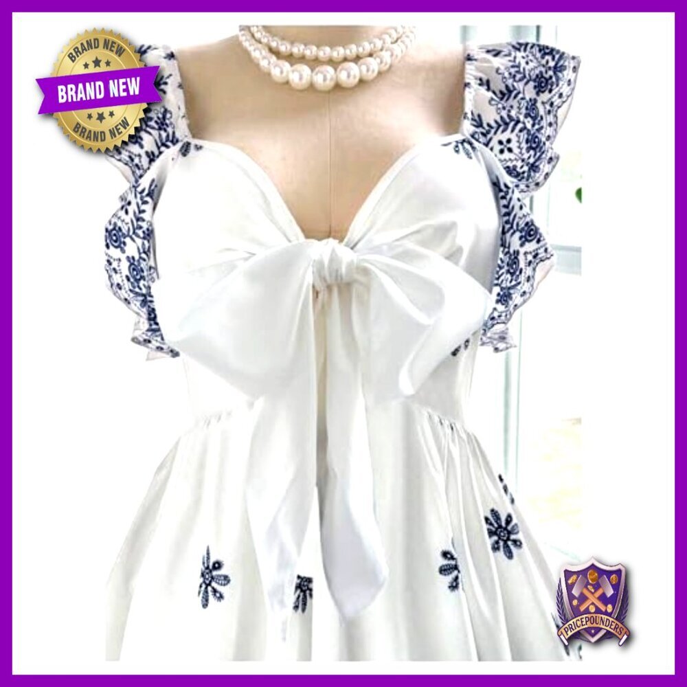 Plus Size Vintage Floral Cap Sleeve Dress Shirred Ruffle A-Line Casual - Picture 5 of 5
